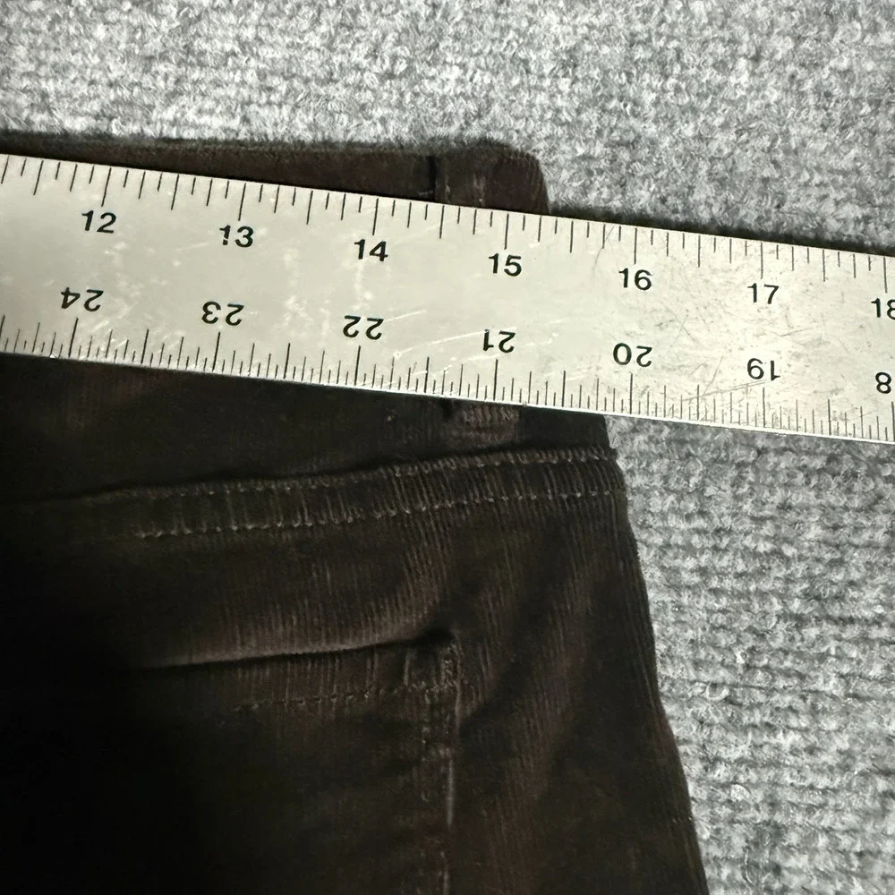 J. Jill Womens Brown Corduroy Straight‎ Leg Pants Size 8 Chocolate Brown